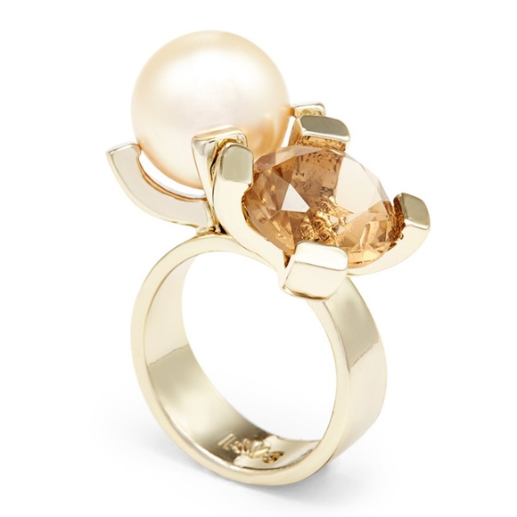 Lele Sadoughi Jewelry - NEW Lele Sadoughi 12K Gold Sunrise Reef Ring